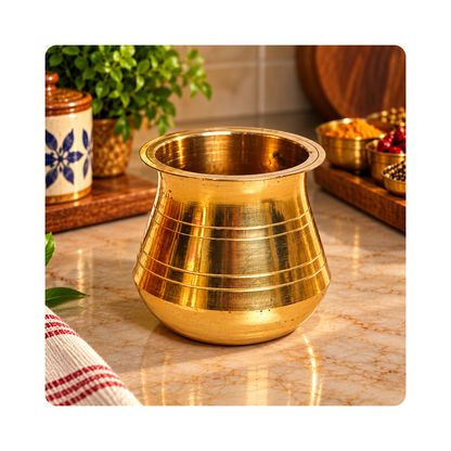 Mahita Collections Brass Lota Kalash for Pooja 60g