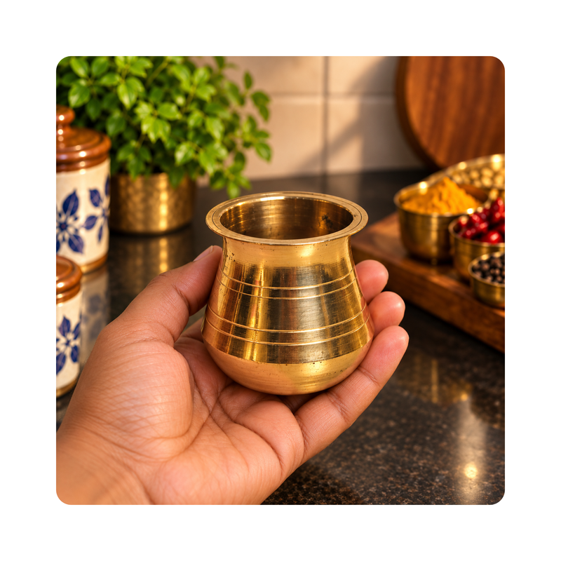 Mahita Collections Traditional Brass Pooja Lota 84g