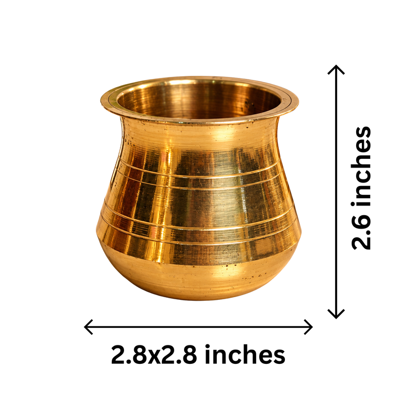 Mahita Collections Traditional Brass Pooja Lota 84g