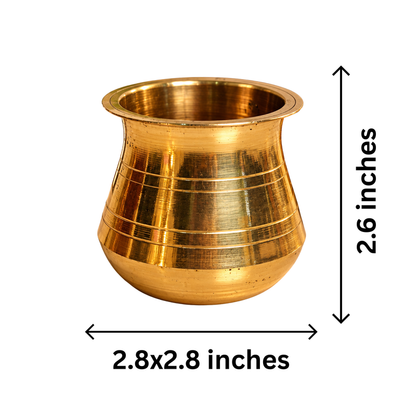 Mahita Collections Traditional Brass Pooja Lota 84g
