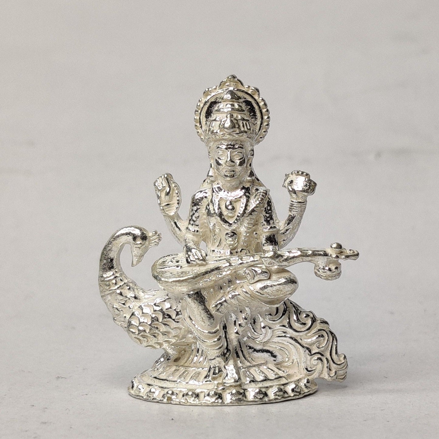 Pure Silver Saraswati Idol 24 grams