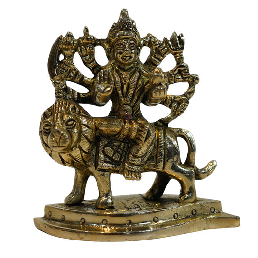 Brass Durga Idol for Home Temple DÃ©cor 408g