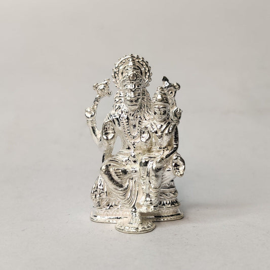 Pure Silver Lakshmi Narasimha Idol Small 31.04 grams