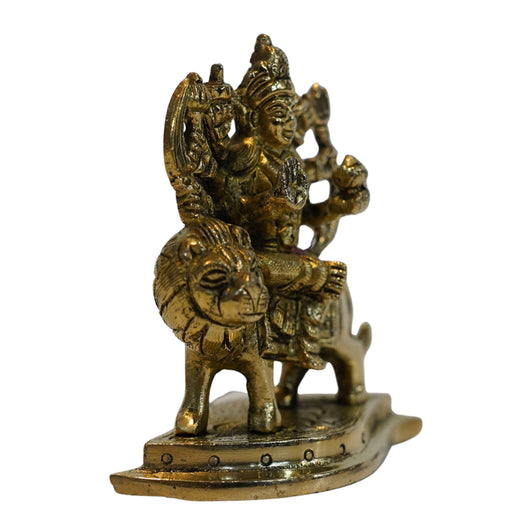 Brass Durga Idol for Home Temple DÃ©cor 408g