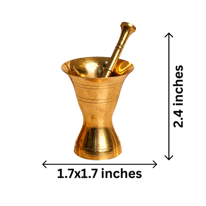 Mahita Collections Antique Miniature Mini Imam Dasta Mortar and Pestle Set 59g