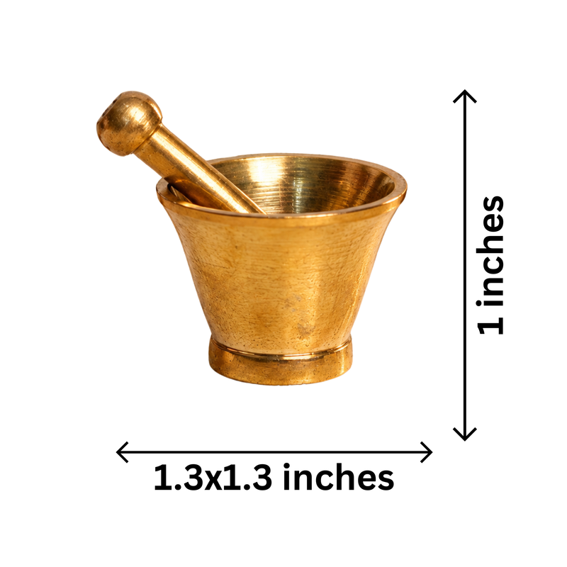 Mahita Collections Antique Miniature Imam Dasta Mortar and Pestle Set 97g