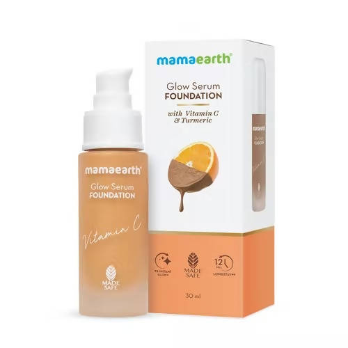 Mamaearth Glow Serum Foundation|Toffee Glow