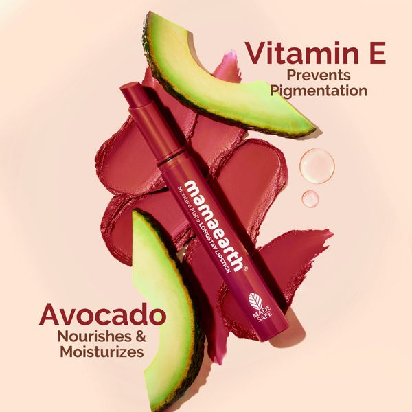 Mamaearth Moisture Matte Longstay Lipstick Cherry Punch