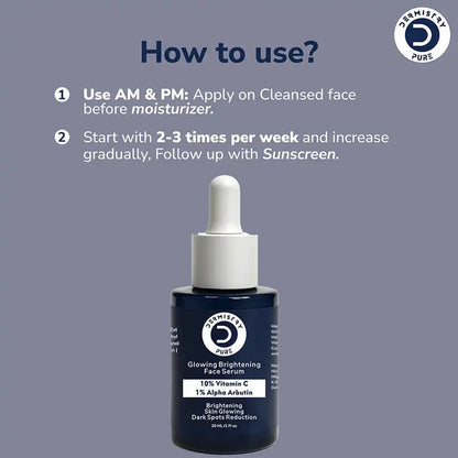 Dermistry 10% Vitamin C + 1% Alpha Arbutin Face Serum