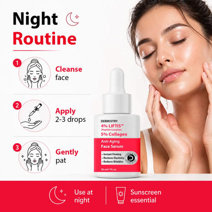 Dermistry Instant & Intense Face Lift Serum – Tighten & Firm Fast