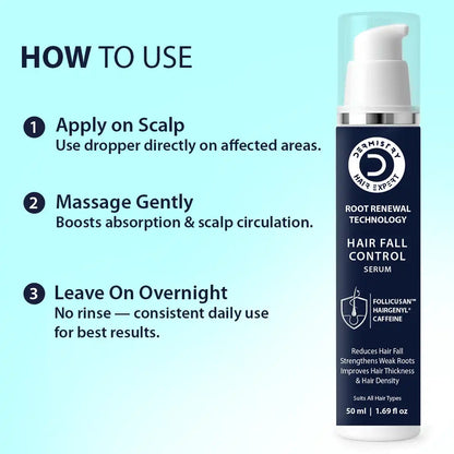 Dermistry Hair Fall Control Serum with Follicusan & Hairgenyl