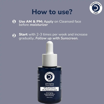 Dermistry Anti-Aging Face Serum for Youthful, Radiant Glowing Skin