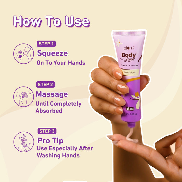 Plum vanilla vibes hand cream