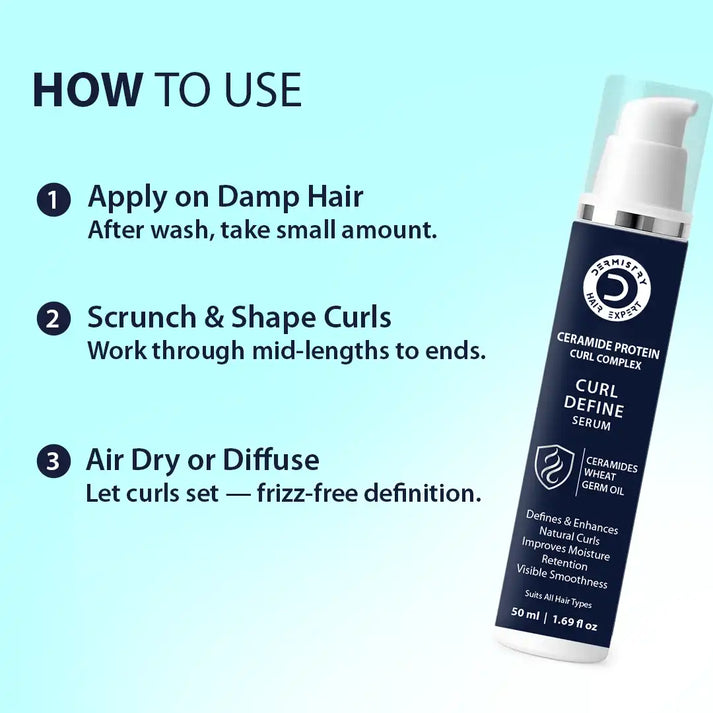 Dermistry Curl Defining Hair Serum frizz control