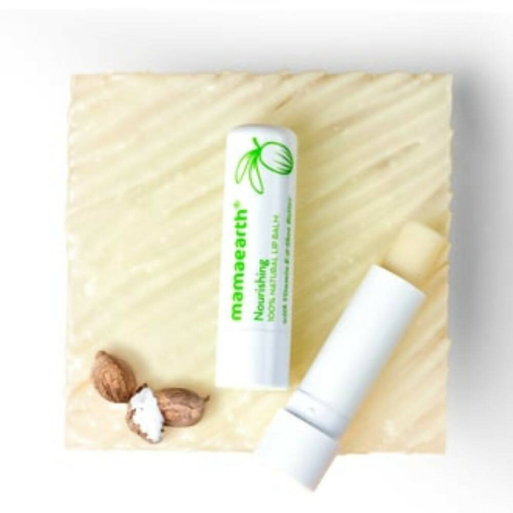 Mamaearth Nourishing 100% Natural Lip Balm With Vitamin E and Shea Butter