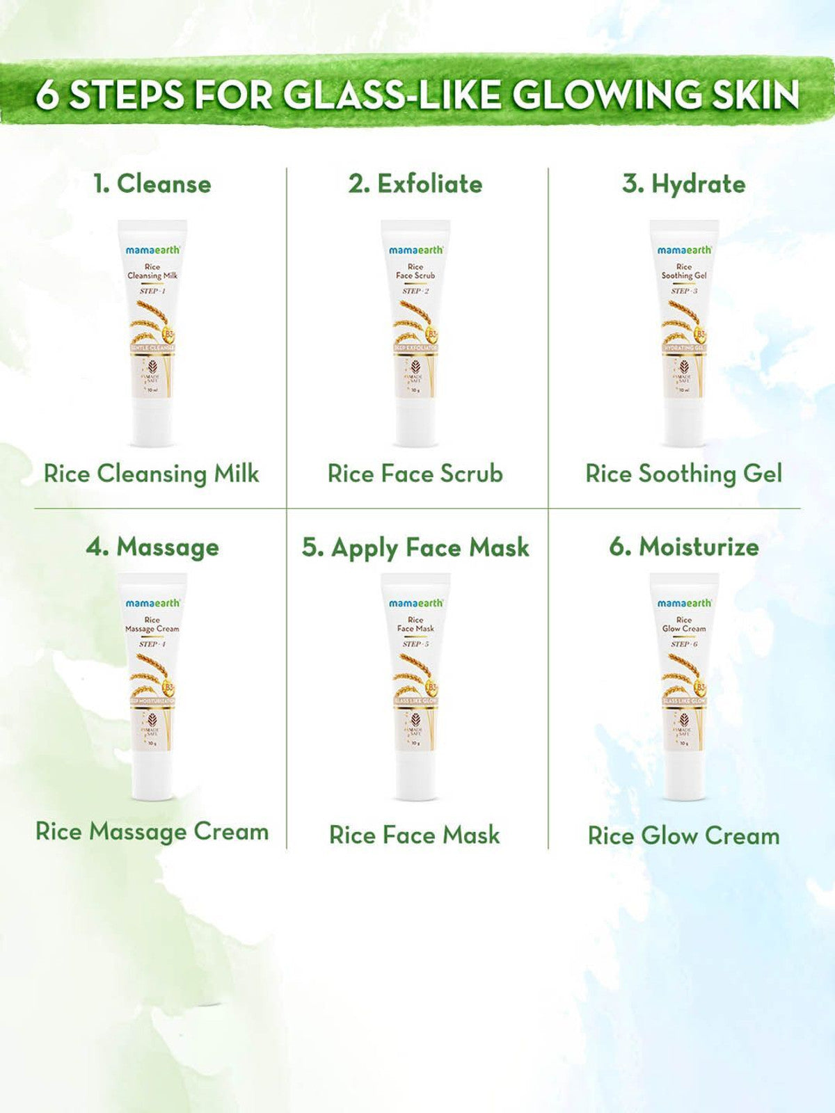 MamaEarth-Rice-Facial-Kit-With-Rice-Water-&-Niacinamide-For-Glass-Skin