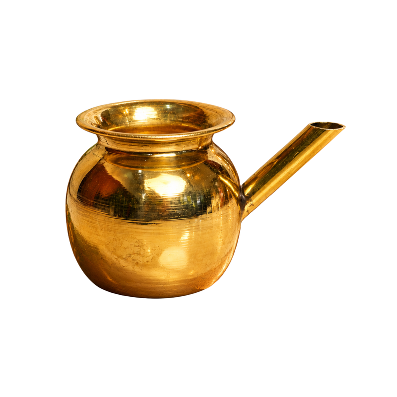 Mahita Collections Brass Lota with Spout Traditional Kalash