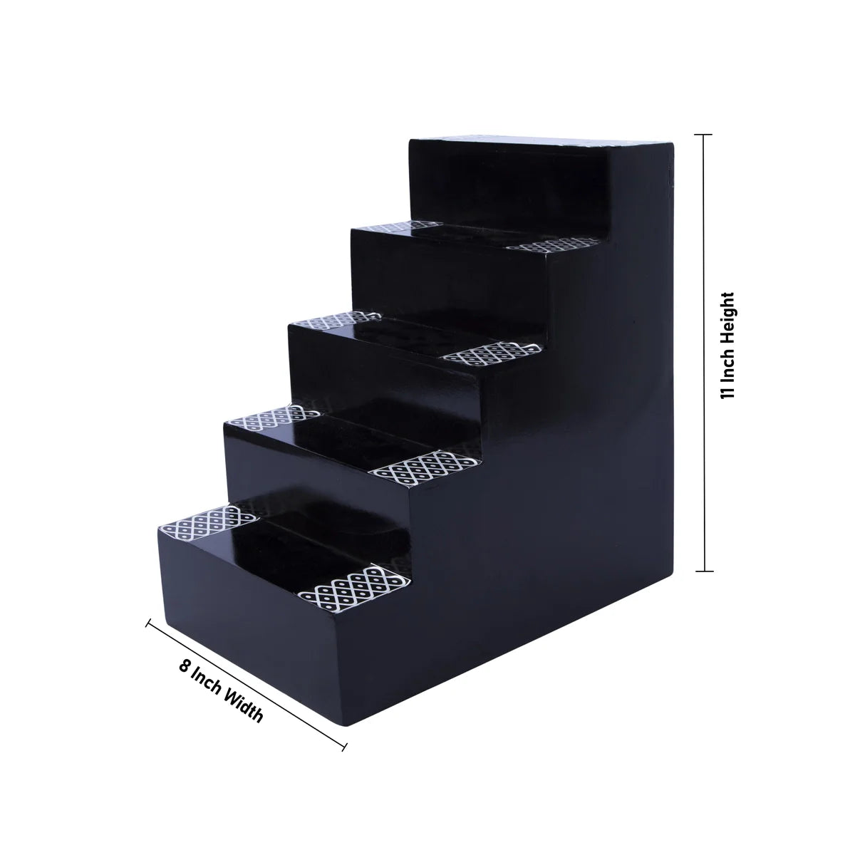Golu Stand 11 x 8 Inches | Wooden Golu Padi 5 Steps| Golu Stand 5 Steps for Pooja