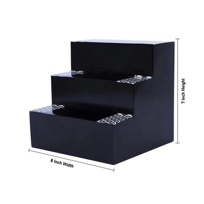 Golu Stand 7 x 8 Inches | Wooden Golu Padi 3 Steps| Golu Stand 3 Steps for Pooja