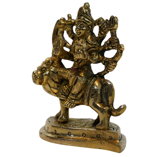Brass Durga Idol for Home Temple DÃ©cor 408g