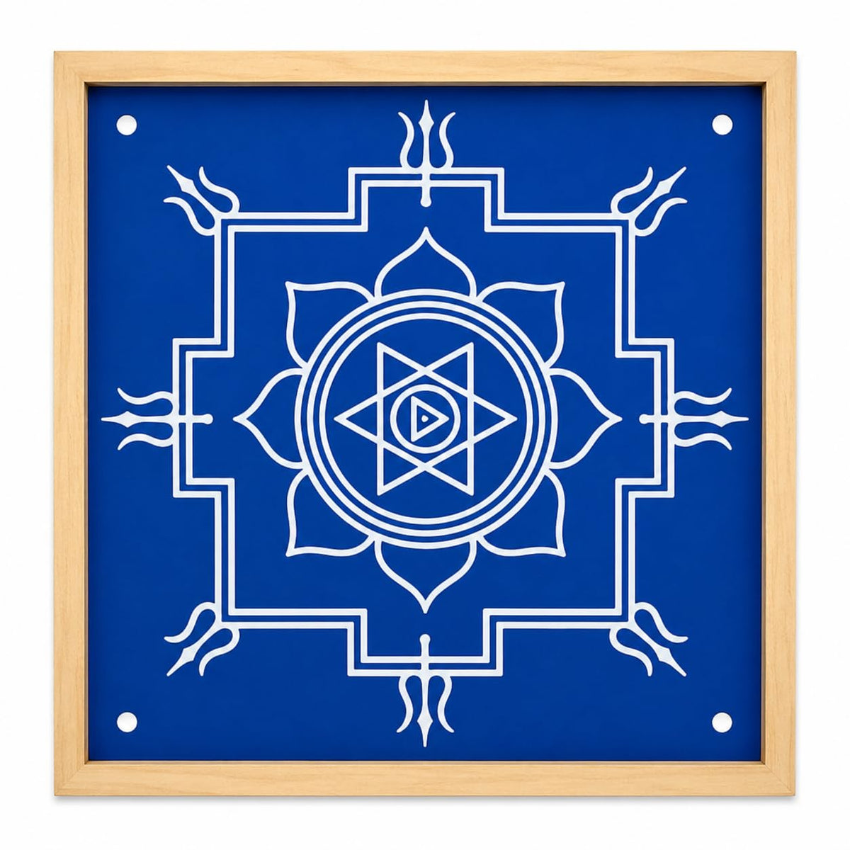 Rangly Durga Namaskar Mandala Yantra, Wooden Stencil