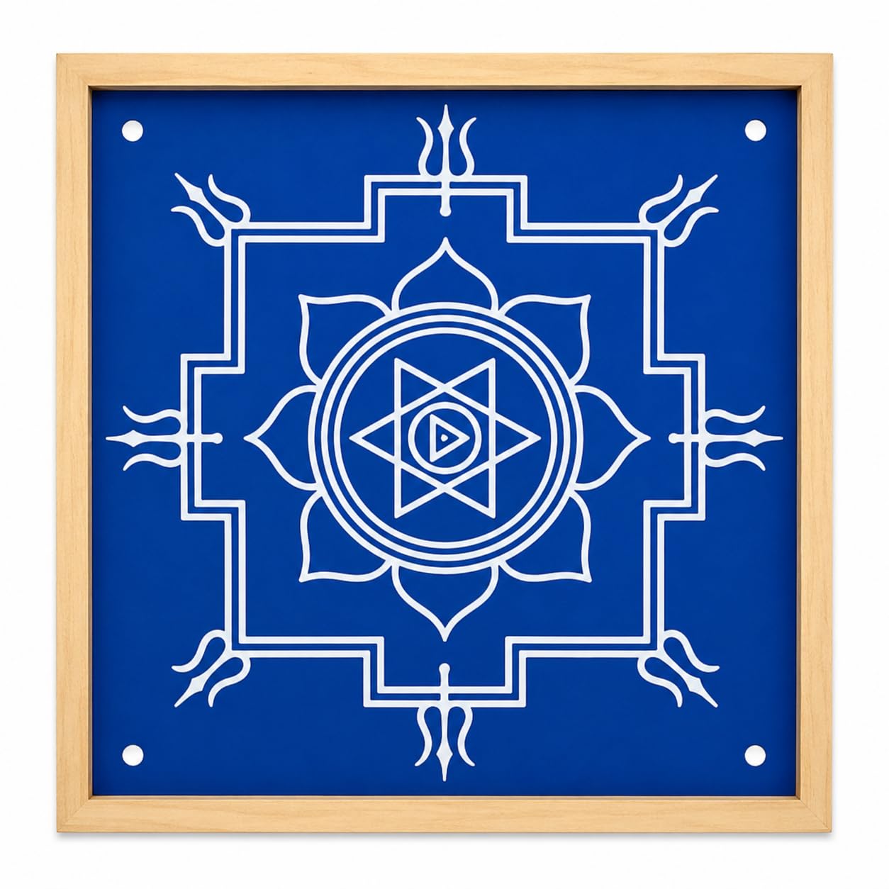 Rangly Durga Namaskar Mandala Yantra, Wooden Stencil