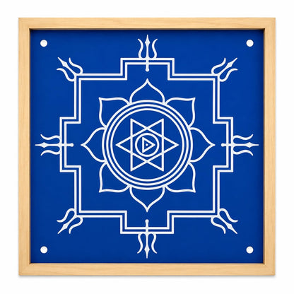 Rangly Durga Namaskar Mandala Yantra, Wooden Stencil