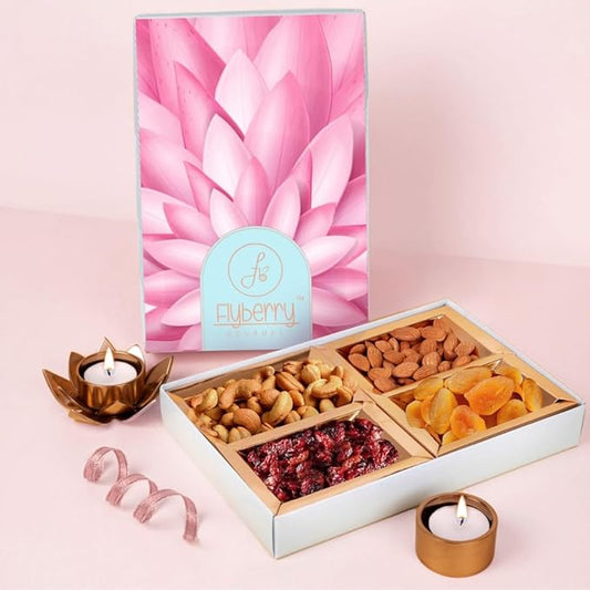 Flyberry Gourmet Premium Dry Fruit Lotus Gift Box