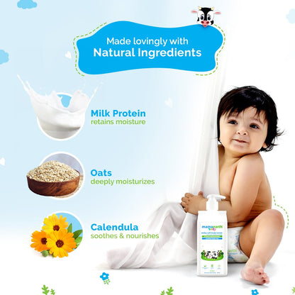 Mamaearth Milky Soft Body Lotion with Oats, Milk & Calendula - PUSHMYCART