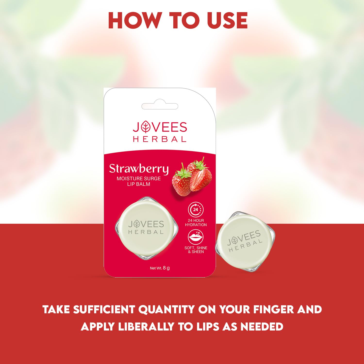 Jovees Strawberry Moisture Surge Lip Balm