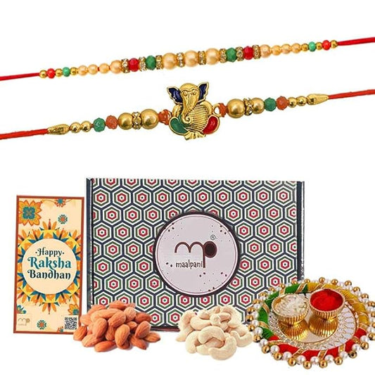 Maalpani Rakhi Dry Fruit Hamper 