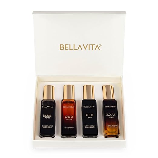 Bellavita Men'S Perfume Long Lasting Edp Fragrance Scent Gift Set