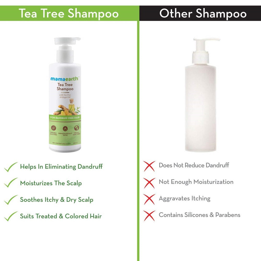 Mamaearth Tea Tree Shampoo and Onion Hair Oil