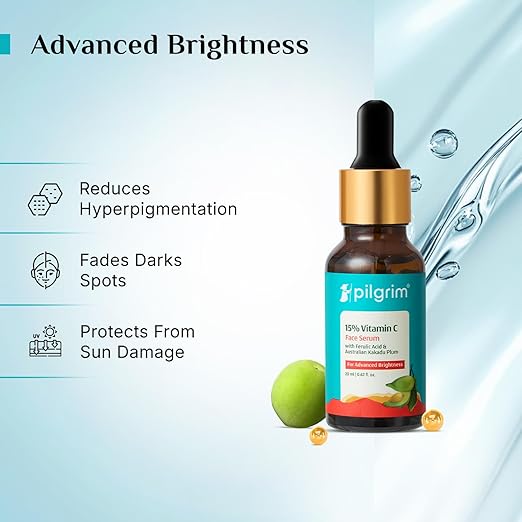 Pilgrim 15% Vitamin C Serum 20ml For Glowing Skin