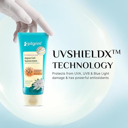 Pilgrim 1% Hyaluronic Acid Aqua Gel Sunscreen SPF 50+ PA++++