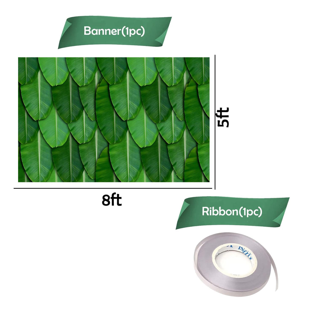 Party Propz Banana Leaf Backdrop Decorations