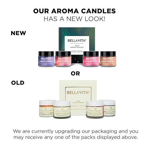 Bella Vita Organic Soy Wax Aroma Candles Set