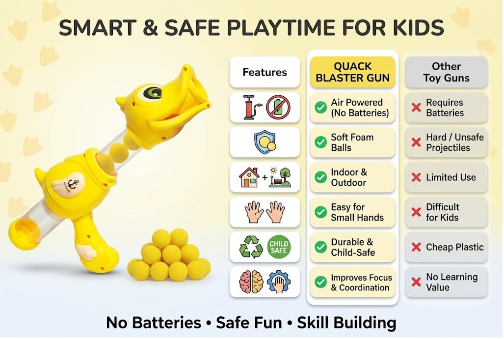 King Toyz Quack Blaster Soft Ball Manual Toy Gun