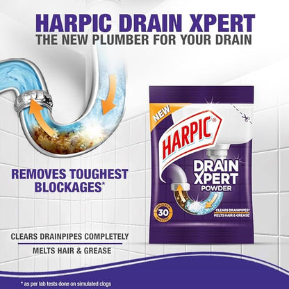 Harpic Drain Xpert Drain Cleaner Powder 