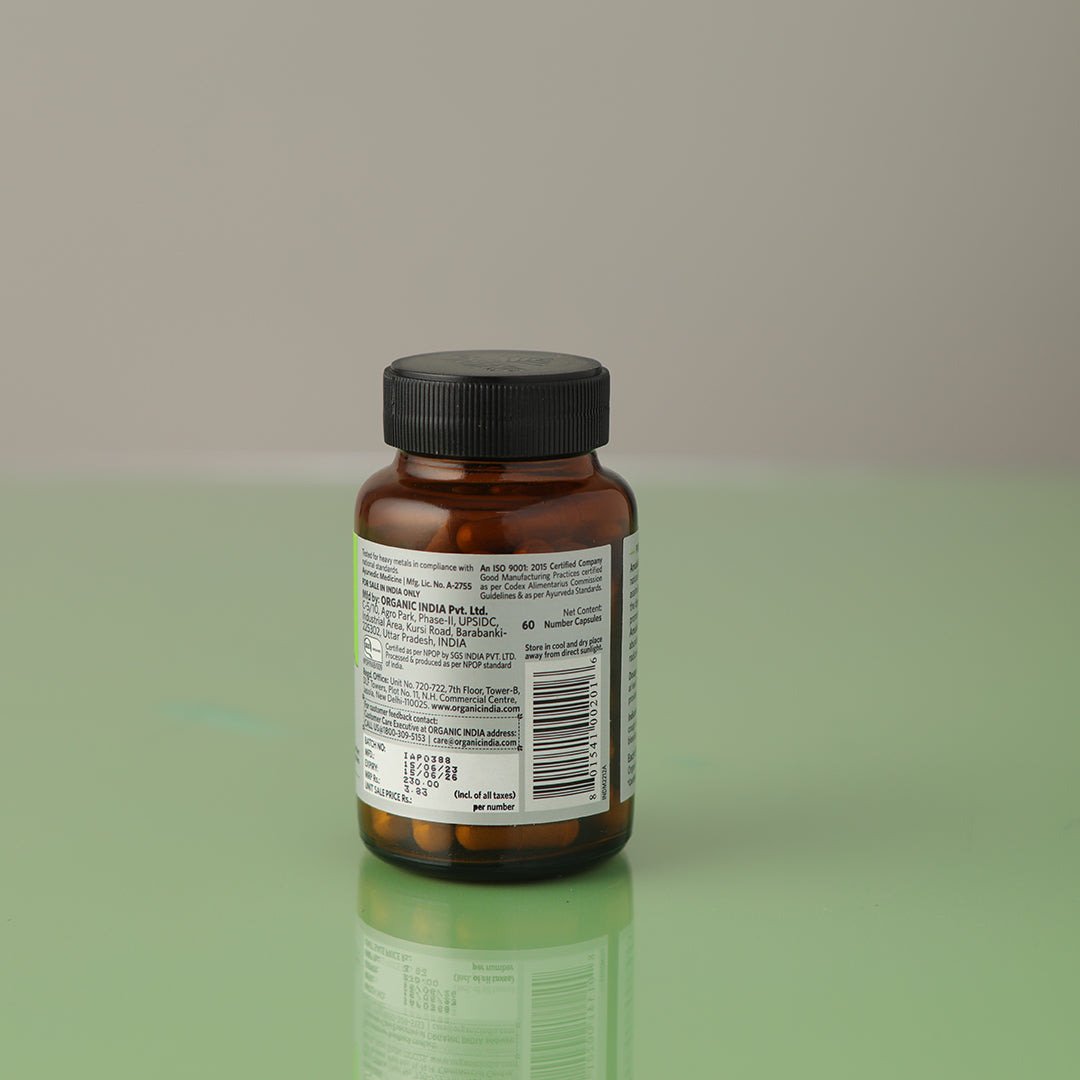 Organic India Amalaki Capsule bottle of 60 capsules X 2 - PUSHMYCART