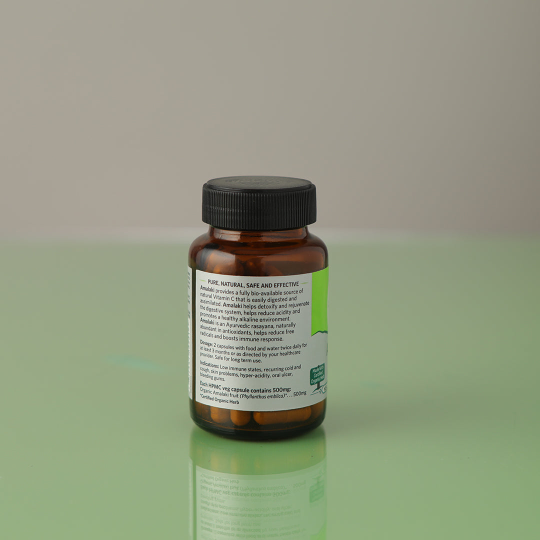 Organic India Amalaki Capsule bottle - PUSHMYCART