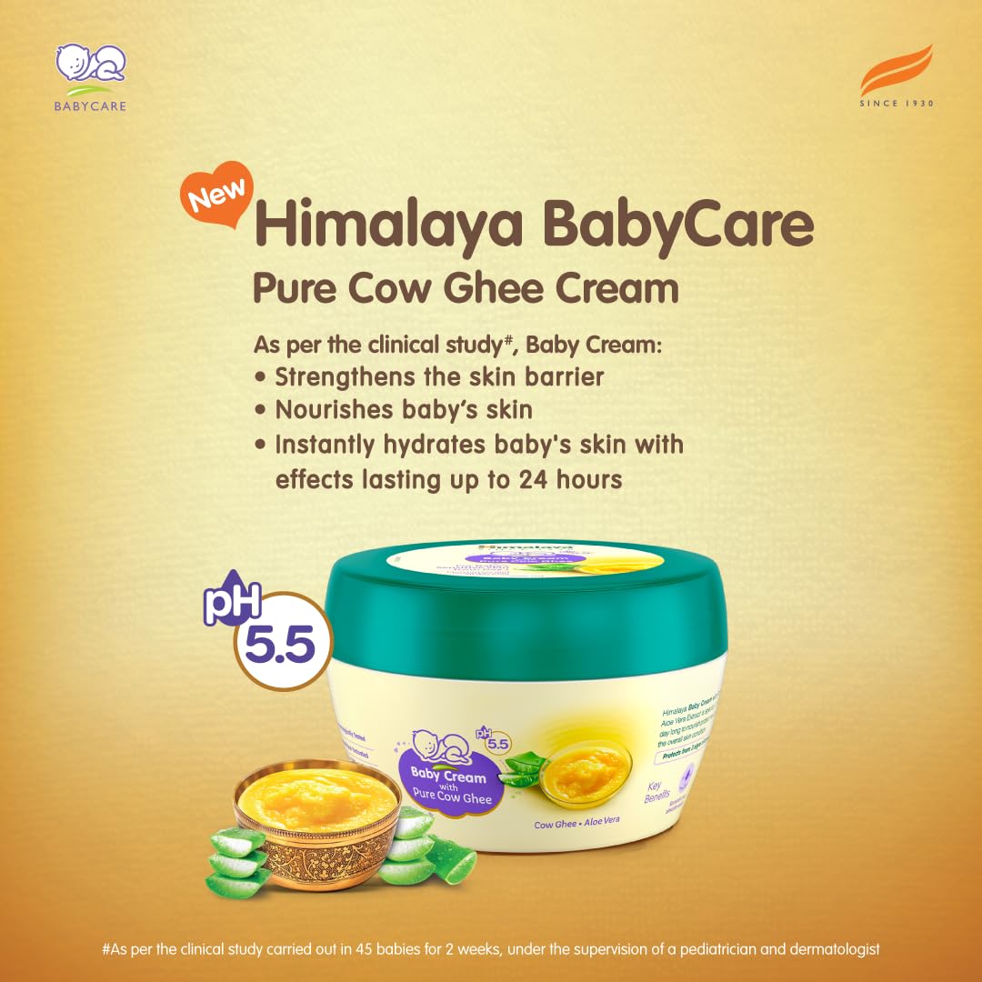 Himalaya Baby Cream with Pure Cow Ghee & pH5.5 - PUSHMYCART
