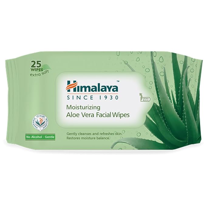 Himalaya Personal Care Moisturizing Aloe Vera Facial Wipes