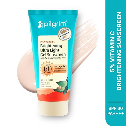 Pilgrim 5% Vitamin C Brightening Ultra Light Gel Sunscreen SPF 60 PA++++