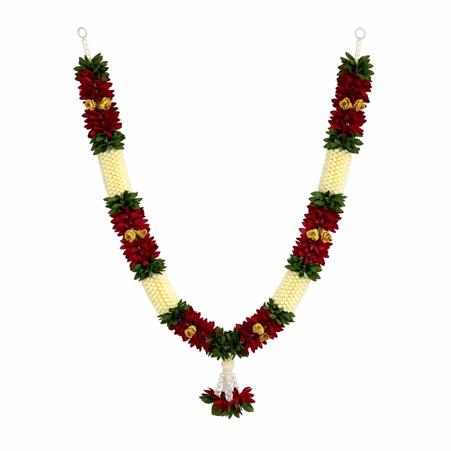 Handmade Artificial Flower Garland for Photo Frame Mala for god Idols Home Decoration