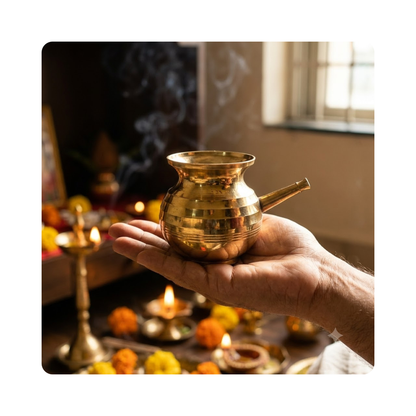 Mahita Collections Brass Karwa Chauth Lota Kalash 204g