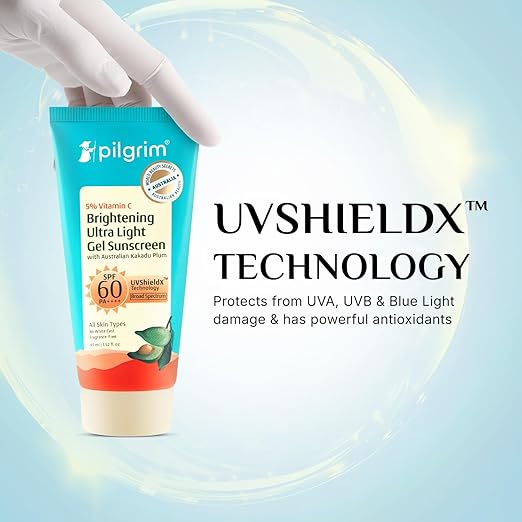 Pilgrim 5% Vitamin C Brightening Ultra Light Gel Sunscreen SPF 60 PA++++