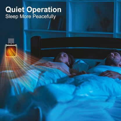 800W Convenient Wall Outlet Heater with Adjustable