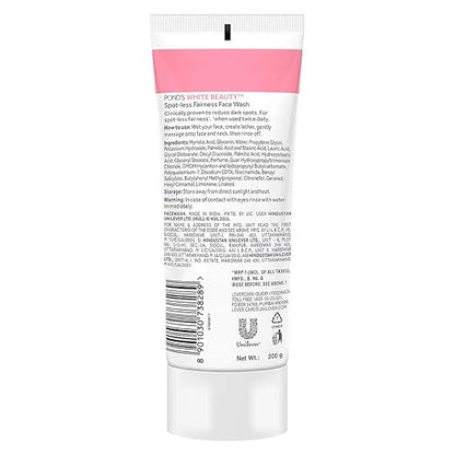 Pond's White Beauty Spot Less Fairness Face Wash, Removes Dead Skin And Dark Spots