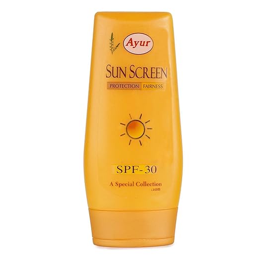 Ayur Sunscreen Lotion Your Skin Bears On Exposure To Sun For All Skins